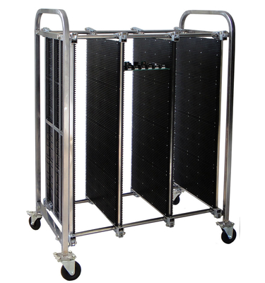 調節可能なESD PCB SMTの貯蔵のトロリーEletronic帯電防止巻き枠の貯蔵のカートを扱って下さい