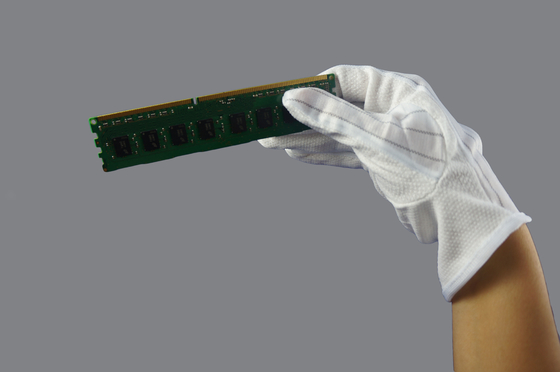 電子工学の安全点検のための反静的な綿ESD手の手袋