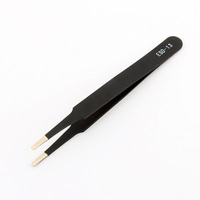 Stainless Steel ESD Anti-static Tweezer Electronics Anti Static Clearnroom Tweezers High Precision