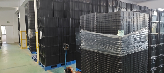 400×300mm 収納容器 積み重ねられるESD 工業用プラスチック収納箱 導電箱