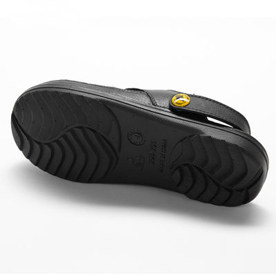 Factory Black SPU ESD Cleanroom Antistatic Slippers for Working