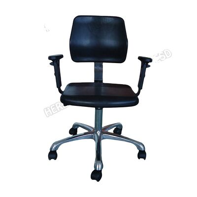 Adjustable Industrial Workshop ESD Chair PU Foam ESD Worker Chair With Armrest