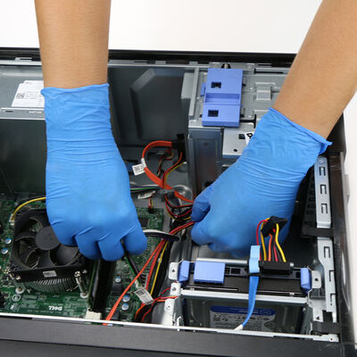 帯電防止ニトリル使い捨て手袋 PCB組立ライン作業手袋