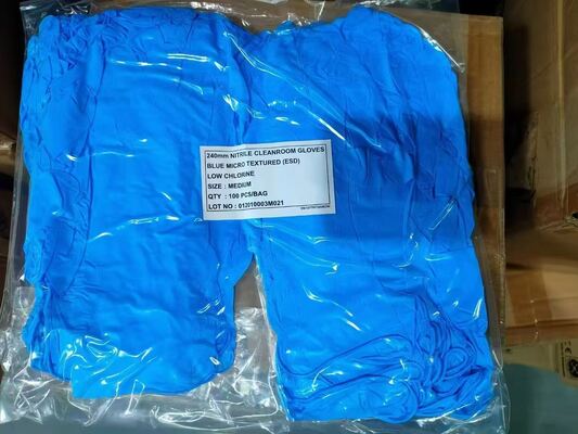 ESD ニトリル手袋 静電気防止 使い捨て手袋 静電気防止 試験用手袋 中国サプライヤー向け卸売