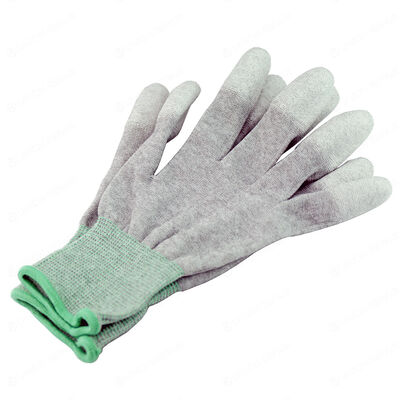 ESD Top Fit Glove Factory ESD Laboratory Antistatic Carbon Fiber PU Palm Fit Gloves ESD Gloves
