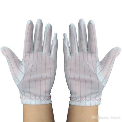 Anti-Static Polyester ESD Gloves for Electronics Safety Inspection Conductive Fiber Anti-slip Glove