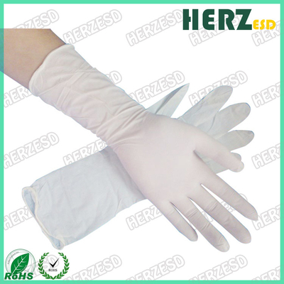 防水反オイルESD手の手袋、ニトリルの検査の手袋の粉は伸縮自在を放します