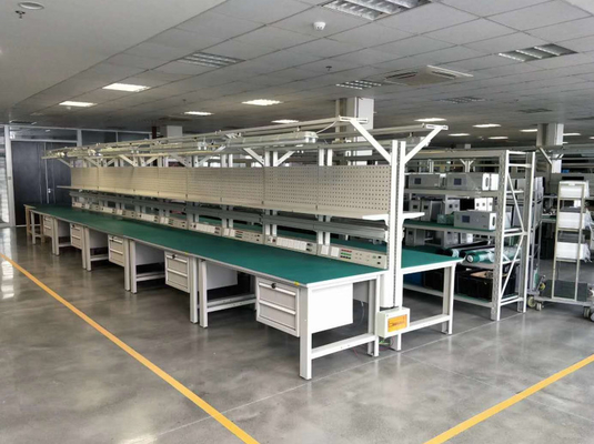 組み立て生産ライン ESD 作業台 工業ワークショップ 表