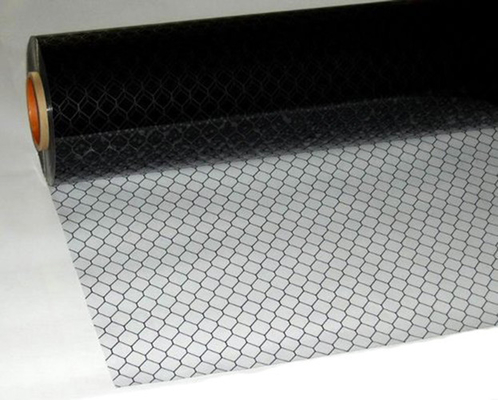 クリーンルーム ESD PVCカーテン 透明/ブラックグリッド アンチスタティックカーテン