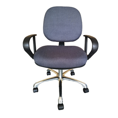 ナイロン足車の紫色のクリーンルームのArmrest ESDの安全な椅子