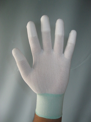 10e9オームのナイロンやし指は反静的なESD手の手袋に塗った
