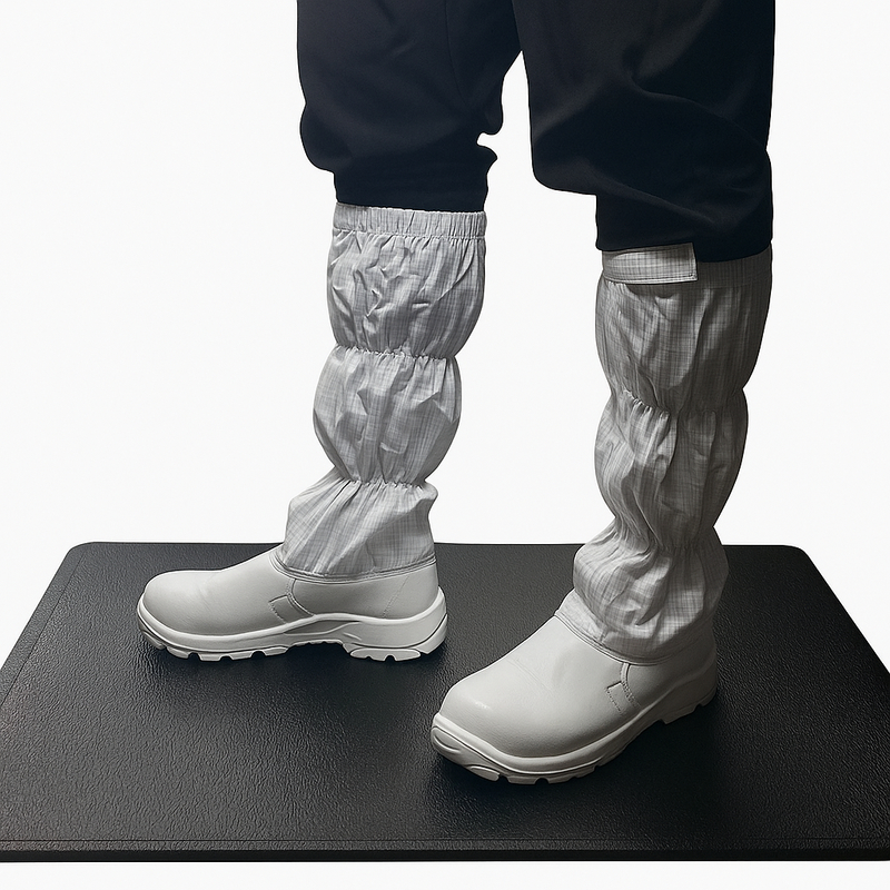 抗静的ESDゴムマット 双重PVC層と皮のパターンの表面 エルゴノミックな快適性と滑り抵抗性