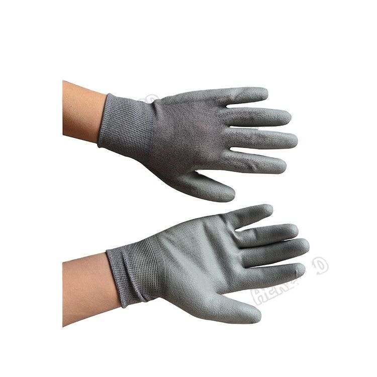 Top Quality Palm Coated Anti Static Nylon Carbon Fiber Top Finger ESD Gloves for Electronic Antistatic Gloves
