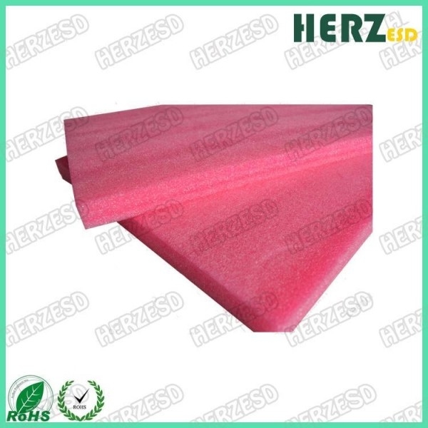 EPE Material Pink Anti Static Foam , Pink ESD Foam Density 20kg/M3 For Thermal Insulating
